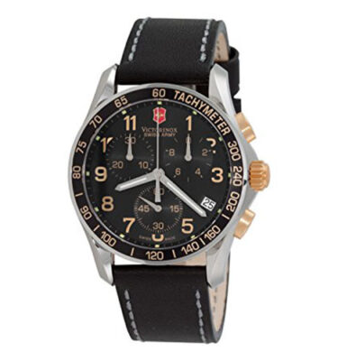 Victorinox Swiss Army – 241181 – Chrono Classic, Black Dial, Gold Accents