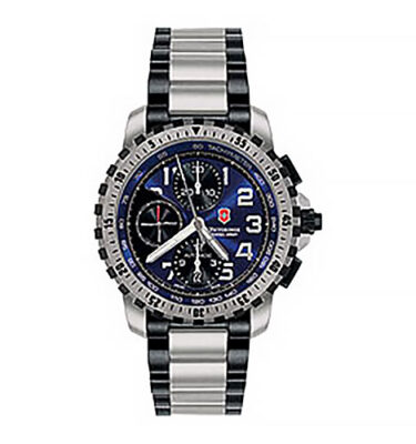 Victorinox Swiss Army – 241194 – Alpnach Chrono Mechanical Two-Tone, Blue, Bracelet