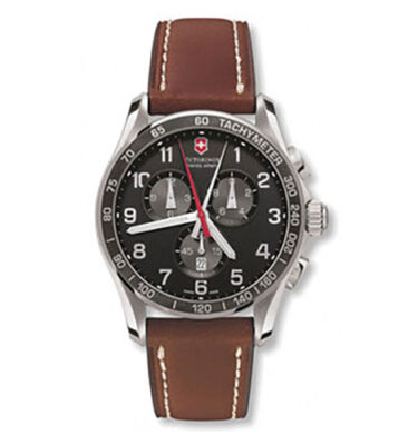 Victorinox Swiss Army – 241198 – Chrono Classic XLS 60/60 Chrono, Black Dial, Bracelet