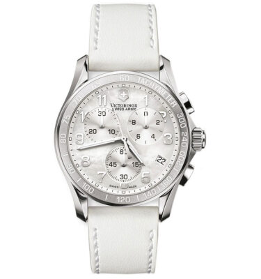 Victorinox Swiss Army – 241256 – Chrono Classic Lady V1, White MOP (Mother of Pearl) Dial