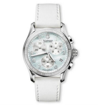 Victorinox Swiss Army – 241258 – Chrono Classic Lady, Blue MOP (Mother of Pearl) Dial