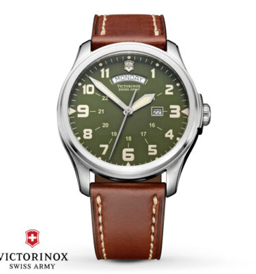 Victorinox Swiss Army – 241290 – Infantry Vintage Day-Date, Green Dial