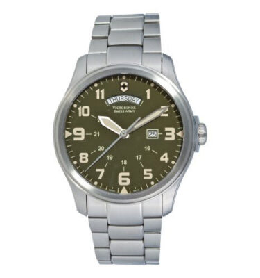 Victorinox Swiss Army – 241291 – Infantry Vintage Day-Date, Green Dial, Bracelet