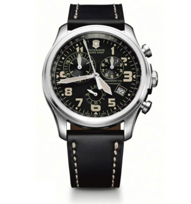 Victorinox Swiss Army – 241314 – Infantry Vintage Quartz Chrono, Black Dial