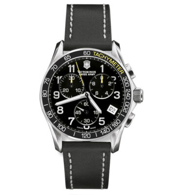 Victorinox Swiss Army – 241316 – Chrono Classic, Black Dial, Yellow Accents