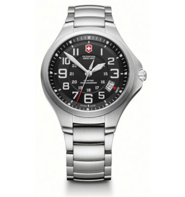 Victorinox Swiss Army – 241333 – Base Camp, Black Dial, Bracelet