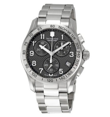 Victorinox Swiss Army – 241405 – Chrono Classic Black Ice PVD, Bracelet