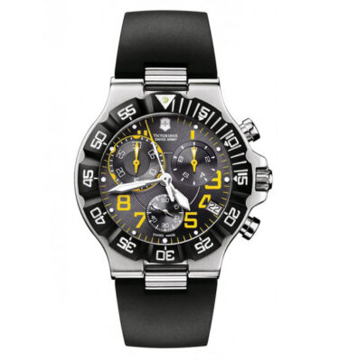 Victorinox Swiss Army – 241408 – Summit XLT Chrono, Black Dial with Yellow Accents