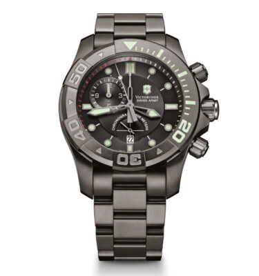 Victorinox Swiss Army – 241424 – Dive Master 500 – 60/60 Quartz Chronograph, Black, Bracelet