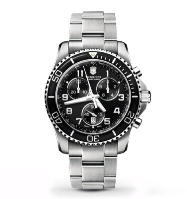 Victorinox Swiss Army – 241432 – Maverick GS Chrono, Black Dial and Bezel, Bracelet