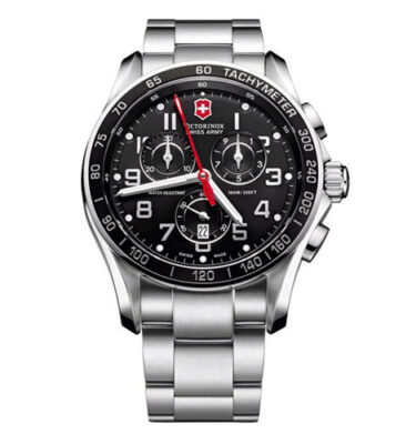 Victorinox Swiss Army – 241443 – Chrono Classic XLS, Black Dial, Bracelet