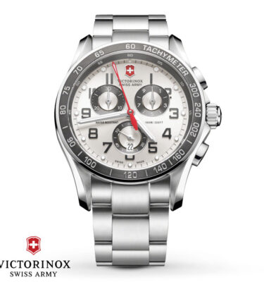 Victorinox Swiss Army – 241445 – Chrono Classic XLS, White Dial, Bracelet