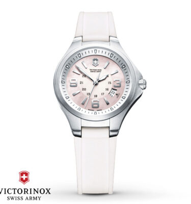 Victorinox Swiss Army – 241467 – Base Camp Lady, Pink Dial, White Strap