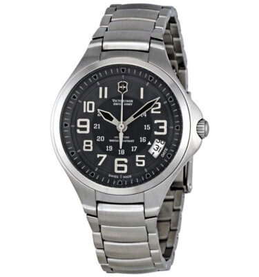 Victorinox Swiss Army – 241471 – Base Camp, Black Dial, Bracelet