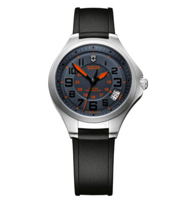 Victorinox Swiss Army – 241472 – Base Camp Mid-Size, Grey Dial with Orange Accents