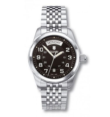 Victorinox Swiss Army – 24148 – Ambassador Day-Date, Black Dial, Bracelet