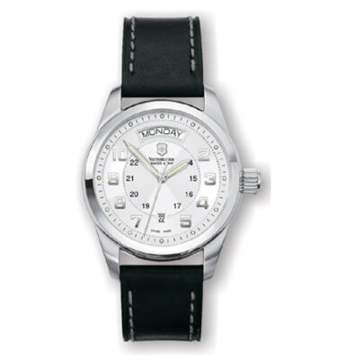 Victorinox Swiss Army – 24149 – Ambassador Day-Date, Silver Dial, Strap