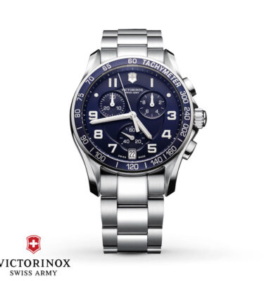 Victorinox Swiss Army – 241497 – Chrono Classic, Blue Dial and Bezel Bracelet
