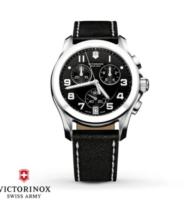 Victorinox Swiss Army – 241501 – Chrono Classic Ceramic Bezel, Black Dial, Strap
