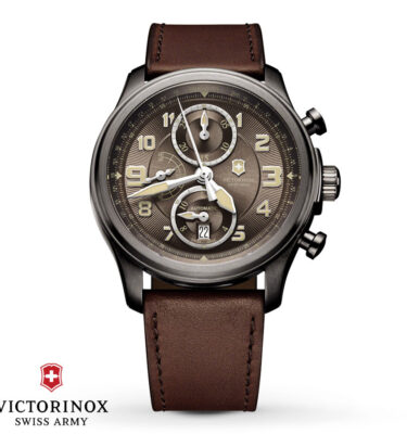 Victorinox Swiss Army – 241520 – Infantry Vintage Mechanical Chrono Telemeter, Dark Bronze Dial