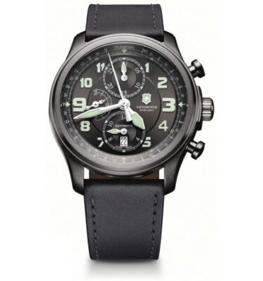 Victorinox Swiss Army – 241526 – Infantry Vintage Mechanical Chrono Telemeter, Black Ice