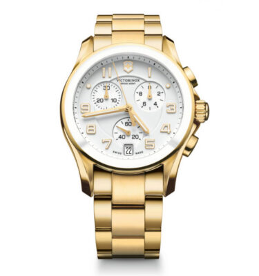 Victorinox Swiss Army – 241537 – Chrono Classic Ceramic Bezel, Gold PVD, Bracelet