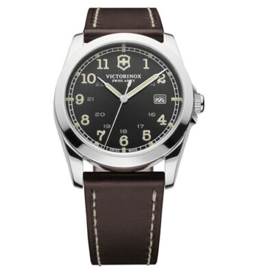 Victorinox Swiss Army – 241563 – Infantry, Dark Grey Dial, Brown Strap