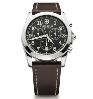 Victorinox Swiss Army – 241567 – Infantry Chrono, Dark Grey Dial, Brown Strap