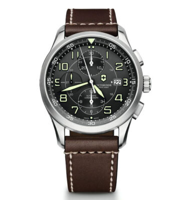 Victorinox Swiss Army – 241597 – Airboss Mechanical Chronograph, Grey, Strap