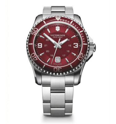 Victorinox Swiss Army – 241604 – Maverick GS Large, Red Dial and Bezel, Bracelet