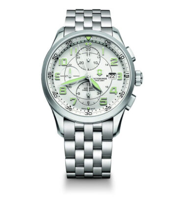 Victorinox Swiss Army – 241621 – Airboss Mechanical Chrono Silver, Bracelet