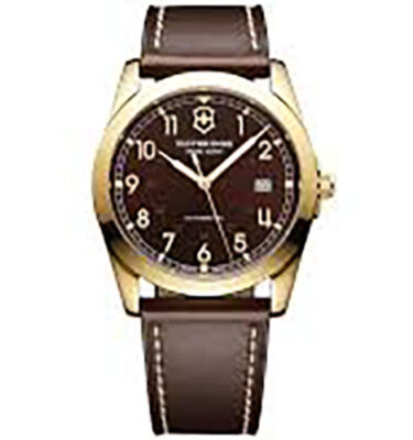 Victorinox Swiss Army – 241646 – Infantry Mechanical, Gold PVD, Brown Dial