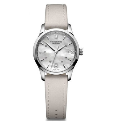 Victorinox Swiss Army – 241662 – Alliance Small, Grey MOP (Mother of Pearl) Dial, Grey Strap
