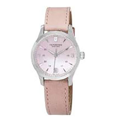 Victorinox Swiss Army – 241663 – Alliance Small, Pink MOP (Mother of Pearl) Dial, Pink Strap