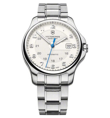 Victorinox Swiss Army – 241673 – Officer’s Mechanical, Silver Dial, Bracelet