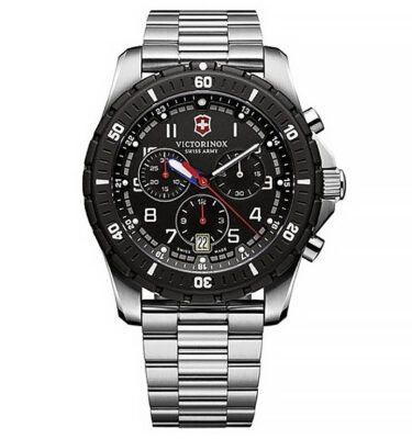 Victorinox Swiss Army – 241679 – Maverick Sport, Chrono, Black, Bracelet