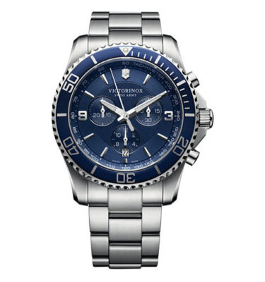 Victorinox Swiss Army – 241689 – Maverick Chrono (Gen 3), Blue Dial, Bracelet