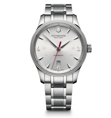 Victorinox Swiss Army – 241715 – Alliance Mechanical, Silver Dial, Guilloche Bezel, Bracelet