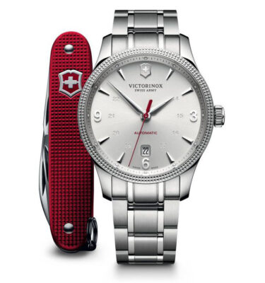 Victorinox Swiss Army – 241715.1 – Alliance Mechanical, Silver (with knife), Bracelet