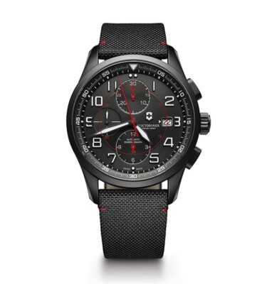 Victorinox Swiss Army – 241721 – Airboss Mechanical Chronograph Black Edition, Strap