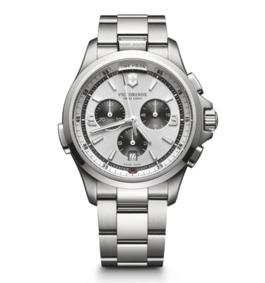 Victorinox Swiss Army – 241728 – Night Vision Chrono, Silver, Bracelet