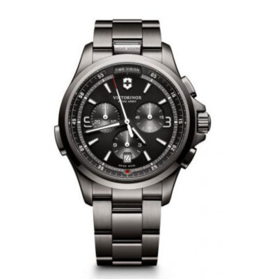 Victorinox Swiss Army – 241730 – Night Vision Chrono, Black Ice, Bracelet