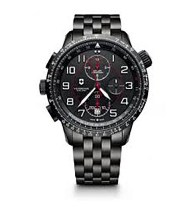 Victorinox Swiss Army – 241742 – Airboss Mach 9 Chronograph Black Edition, Bracelet
