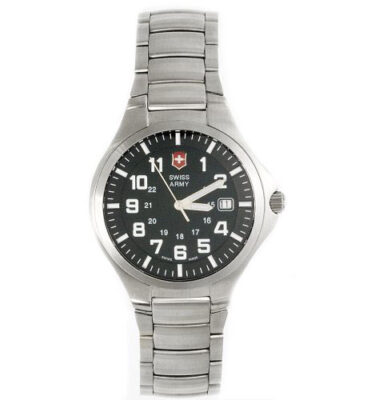 Victorinox Swiss Army – 24178 – Base Camp, Black Dial, Bracelet