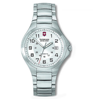 Victorinox Swiss Army – 24613 – Base Camp Mechanical, Silver Dial, Bracelet