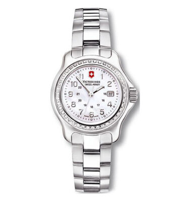 Victorinox Swiss Army – 24777 – Officer’s Diamond Bezel, MOP (Mother of Pearl) Dial, Bracelet