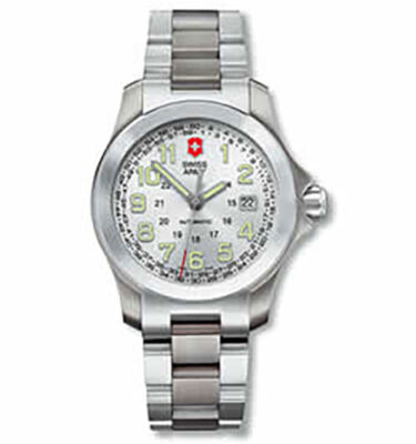 Victorinox Swiss Army – 24793 – Ground Force Mechanical Silver, Bracelet