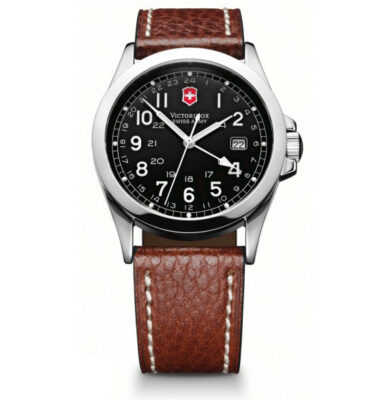 Victorinox Swiss Army – 24798 – Infantry 2 Time Zone GMT, Black Dial