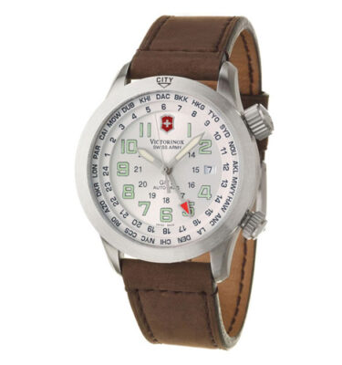 Victorinox Swiss Army – 24833 – Airboss Mach 5 GMT, Silver Dial