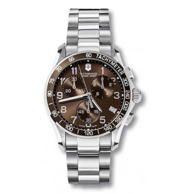 Victorinox Swiss Army – 249011 – Chrono Classic Brown Dial and Bezel, Bracelet
